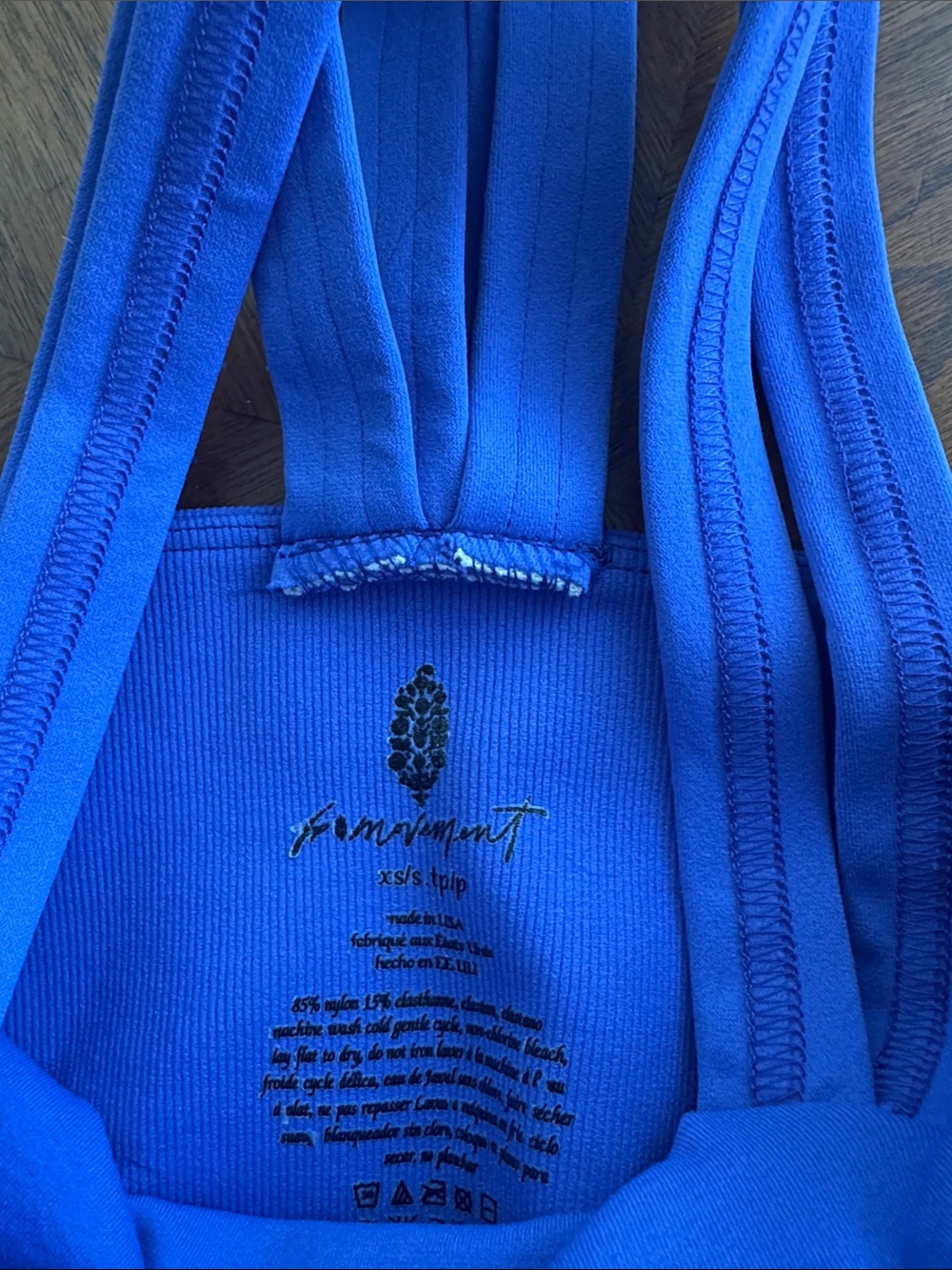 FP Movement Blue Crop Top XS/S - Picture 2 of 4